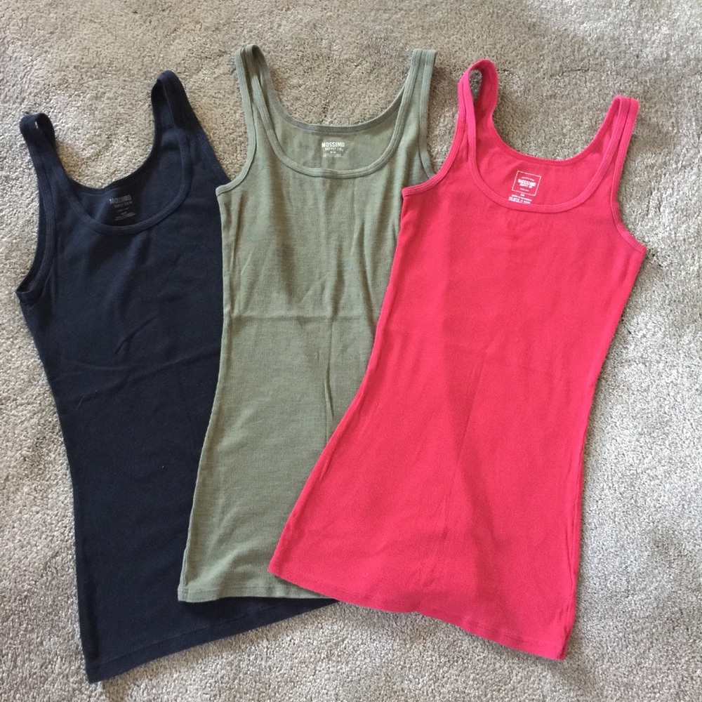Lot of three Mossimo tanks